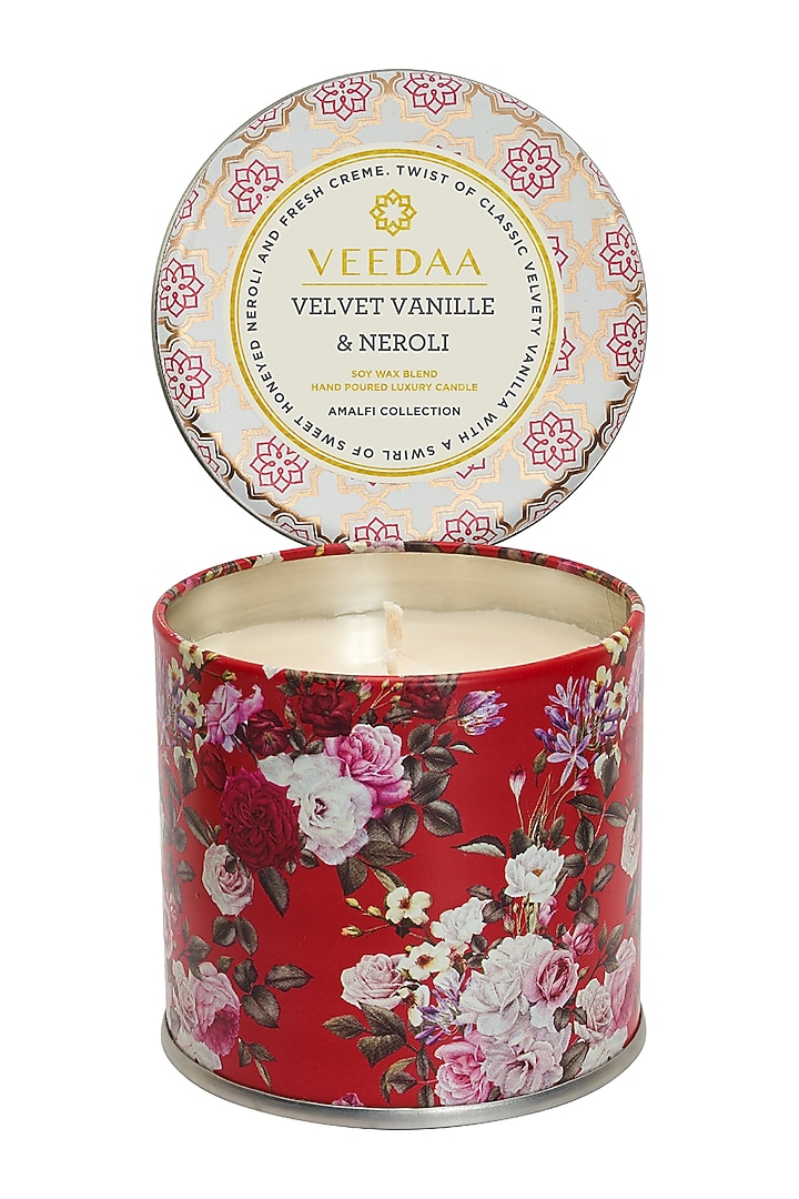 Velvet Vanille & Neroli Mason Tin Scented Candle by VEEDAA at Pernia's Pop Up Shop