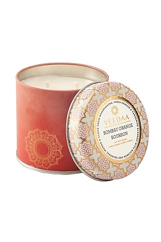Orange Bourbon Mason Tin Scented Candle by VEEDAA
