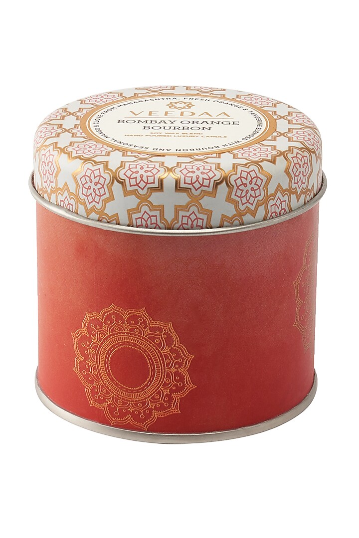 Orange Bourbon Mason Tin Scented Candle by VEEDAA at Pernia's Pop Up Shop