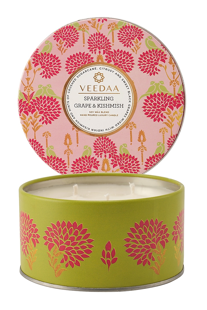 Sparkling Grape & Kishmish Scented Candle by VEEDAA at Pernia's Pop Up Shop