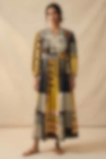 Multi-Colored Cotton Printed Summer Dress by Vedika M at Pernia's Pop Up Shop