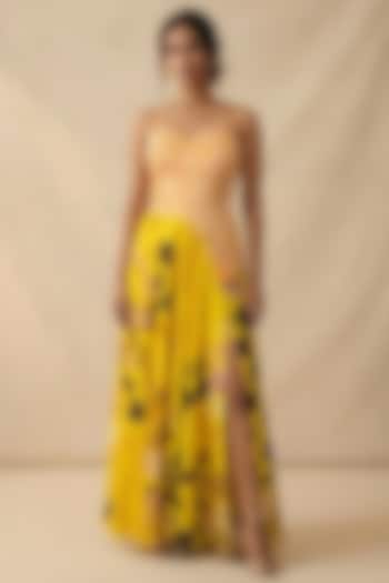 Multi-Colored Cotton Satin Printed Summer Dress by Vedika M at Pernia's Pop Up Shop