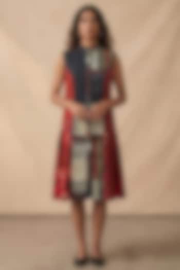 Multi-Colored Cotton Printed Summer Dress by Vedika M at Pernia's Pop Up Shop