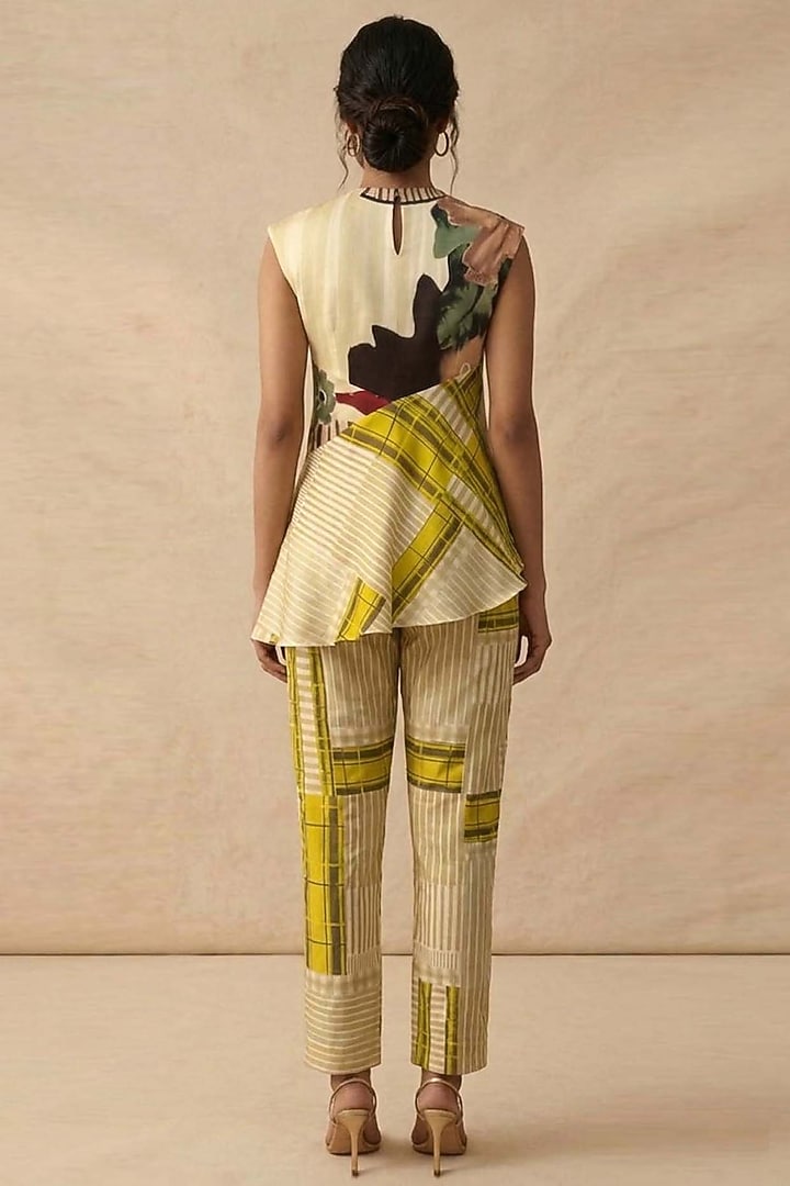Green Cotton Printed Co-Ord Set by Vedika M at Pernia's Pop Up Shop