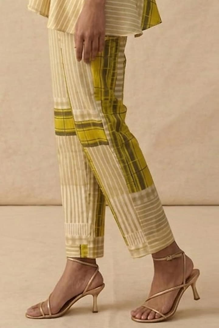 Green Cotton Printed Co-Ord Set by Vedika M at Pernia's Pop Up Shop
