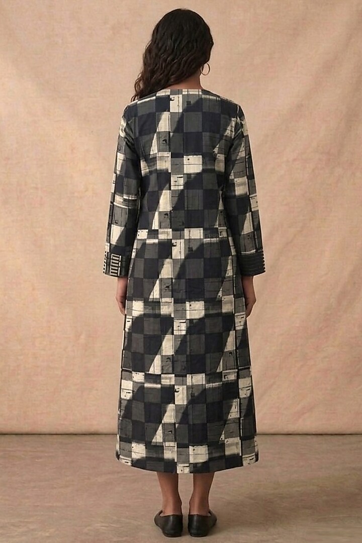 Multi-Colored Cotton Printed Jacket Summer Dress by Vedika M at Pernia's Pop Up Shop
