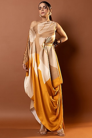 gold brunch dress GoldRush Robe/Wrap Dress – Allure Novembre main image 1