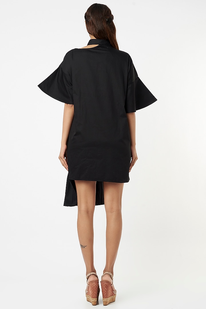 Black Cotton Summer Dress by Veera Wear at Pernia's Pop Up Shop
