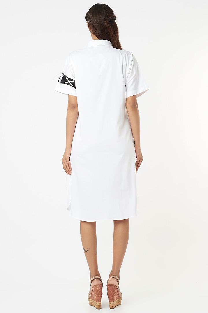 White Summer Dress In Cotton by Veera Wear at Pernia's Pop Up Shop