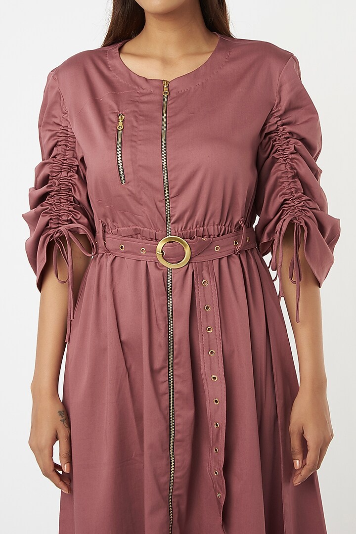 Onion Pink Cotton Summer Dress by Veera Wear at Pernia's Pop Up Shop