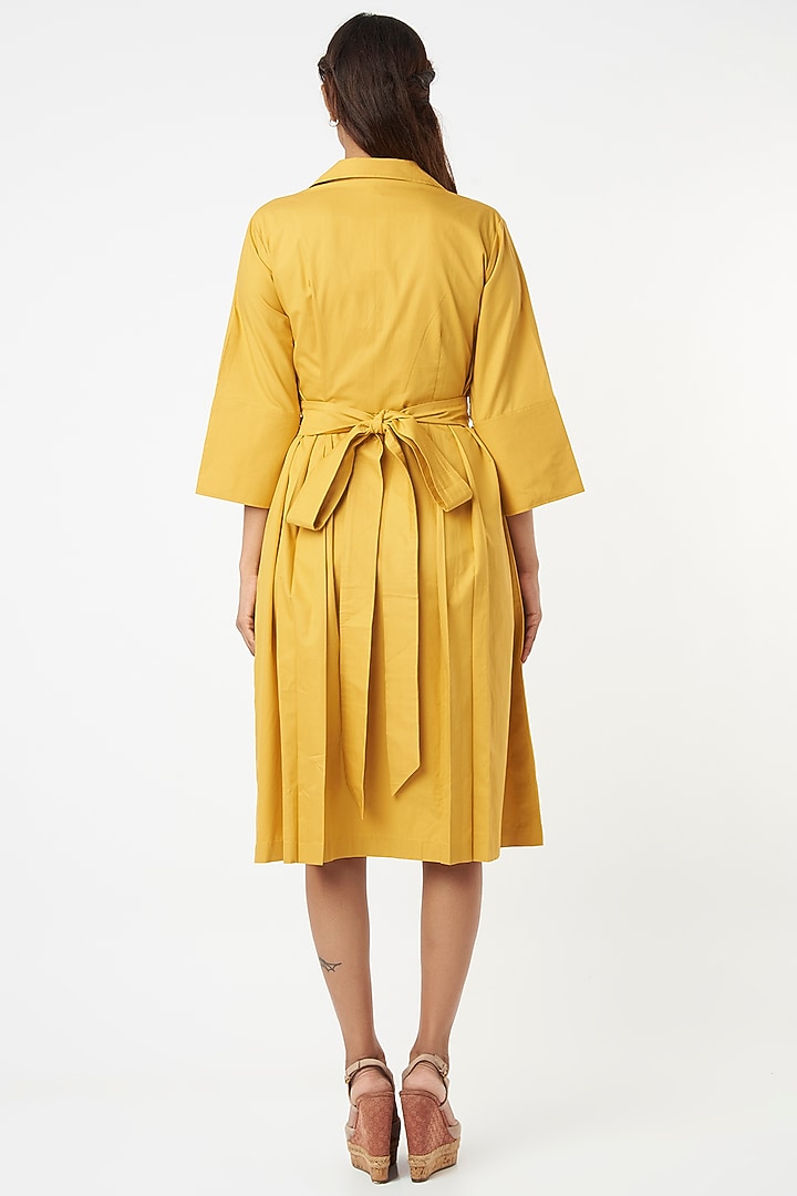 Yellow Cotton Summer Dress by Veera Wear at Pernia's Pop Up Shop