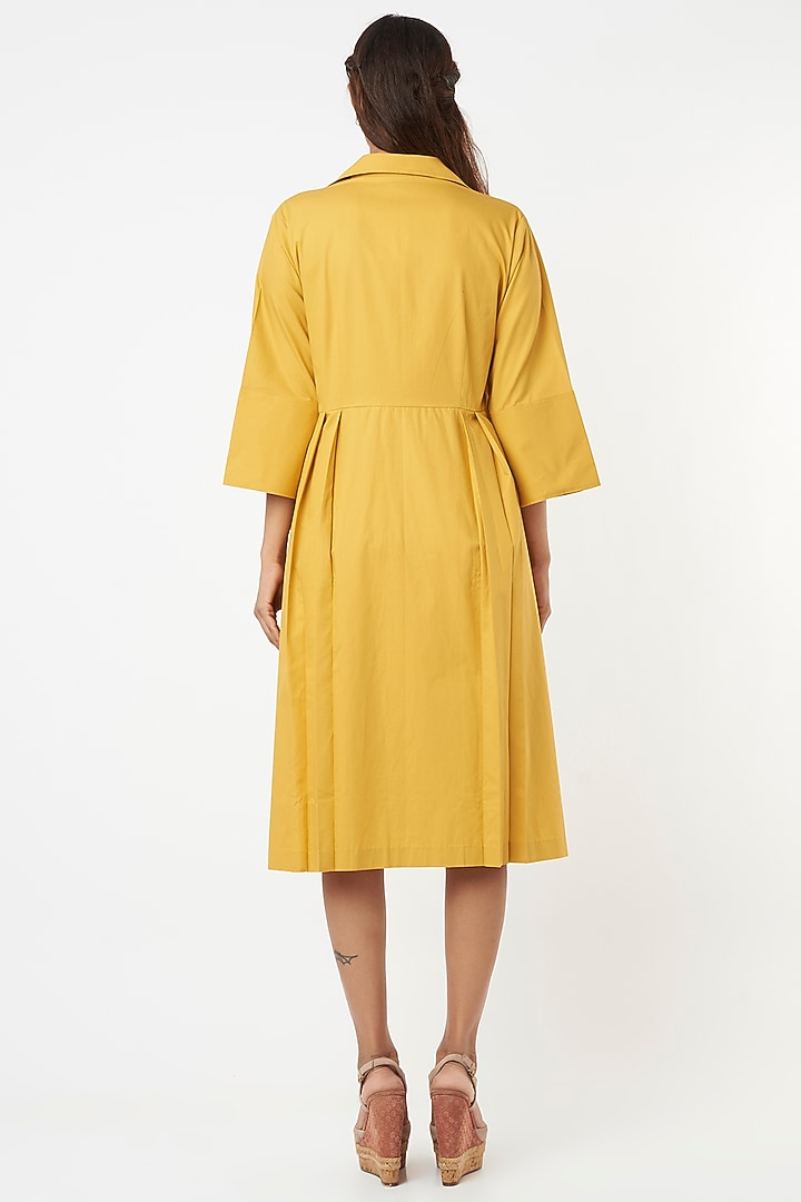 Yellow Cotton Summer Dress by Veera Wear at Pernia's Pop Up Shop