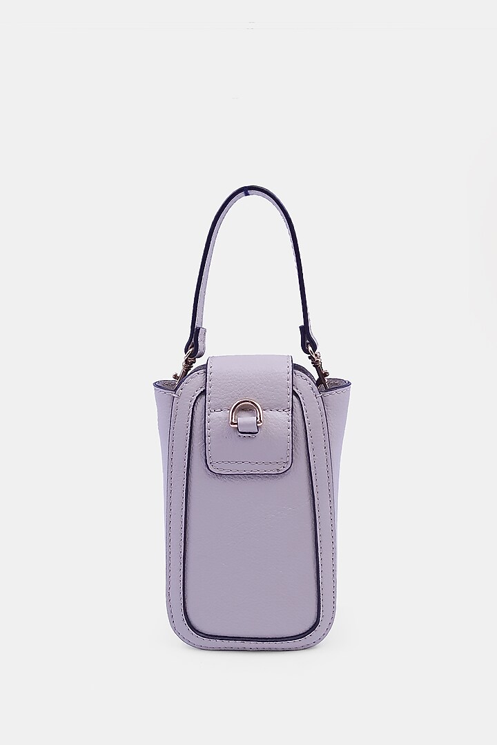 White Leather Embossed Waist Bag by Versuhz at Pernia's Pop Up Shop