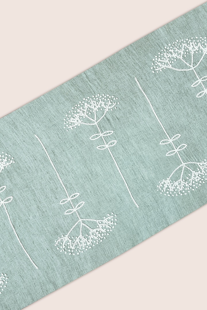Green Pure Handwoven Cotton Dining Set by Veaves at Pernia's Pop Up Shop
