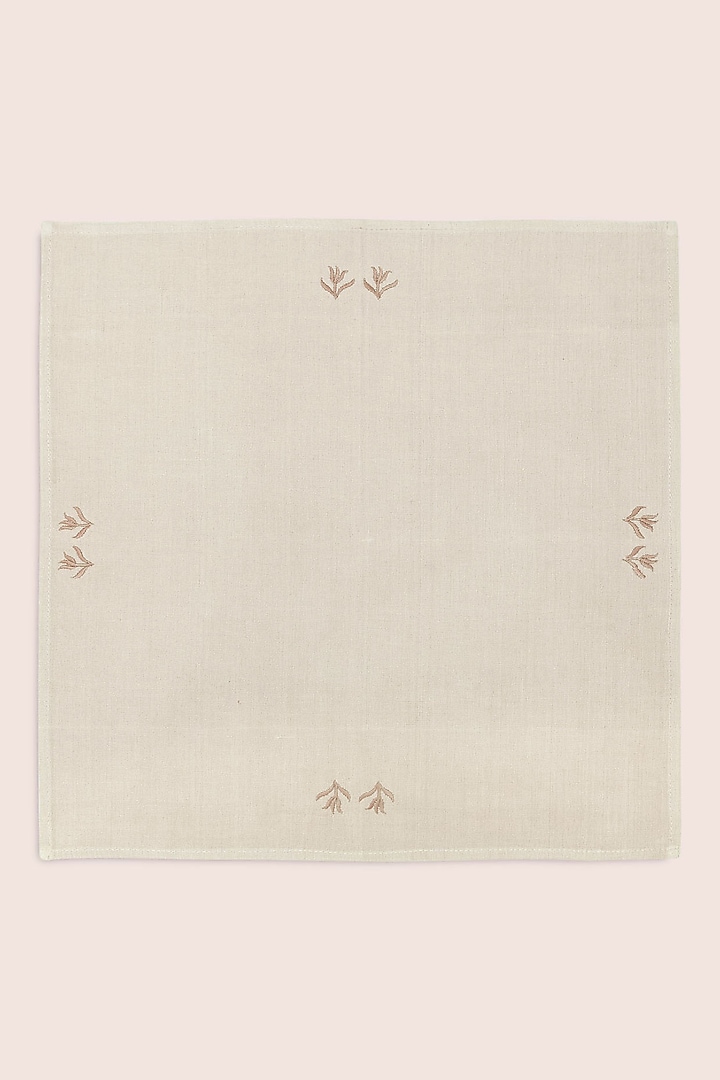 Green Pure Handwoven Cotton Napkins (Set of 2) by Veaves at Pernia's Pop Up Shop