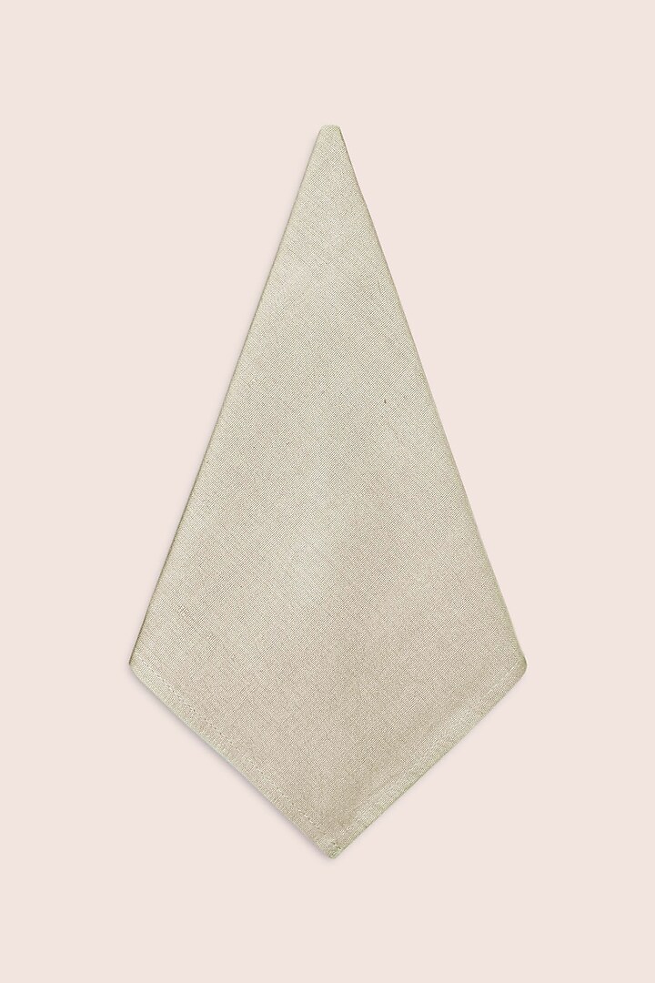 Green Pure Handwoven Cotton Napkins (Set of 2) by Veaves at Pernia's Pop Up Shop