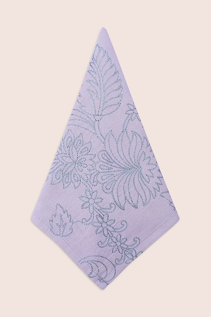 Dusty Purple Pure Handwoven Cotton Napkins (Set of 2) by Veaves at Pernia's Pop Up Shop