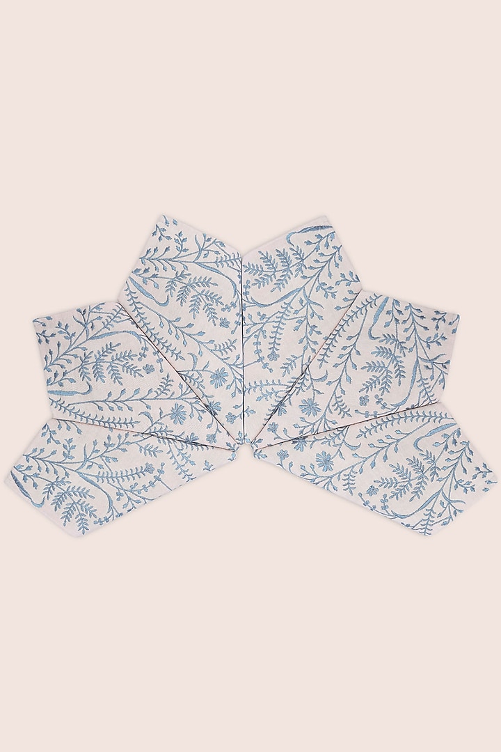 Beige Pure Handwoven Cotton Napkins (Set of 2) by Veaves at Pernia's Pop Up Shop