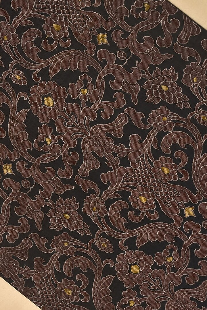 Black Pure Silk Table Runner by Veaves at Pernia's Pop Up Shop