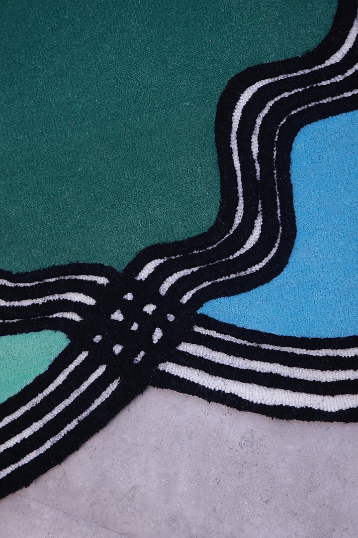 Multi-Colored Wool Tufted Carpet by Neytt Homes at Pernia's Pop Up Shop