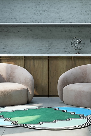 Multi-Colored Wool Tufted Carpet by Neytt Homes