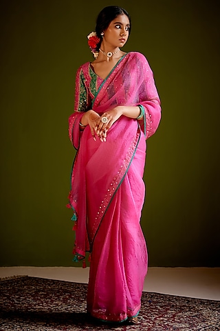 Tonys Pink Ready to Wear Designer Saree - Urban Womania
