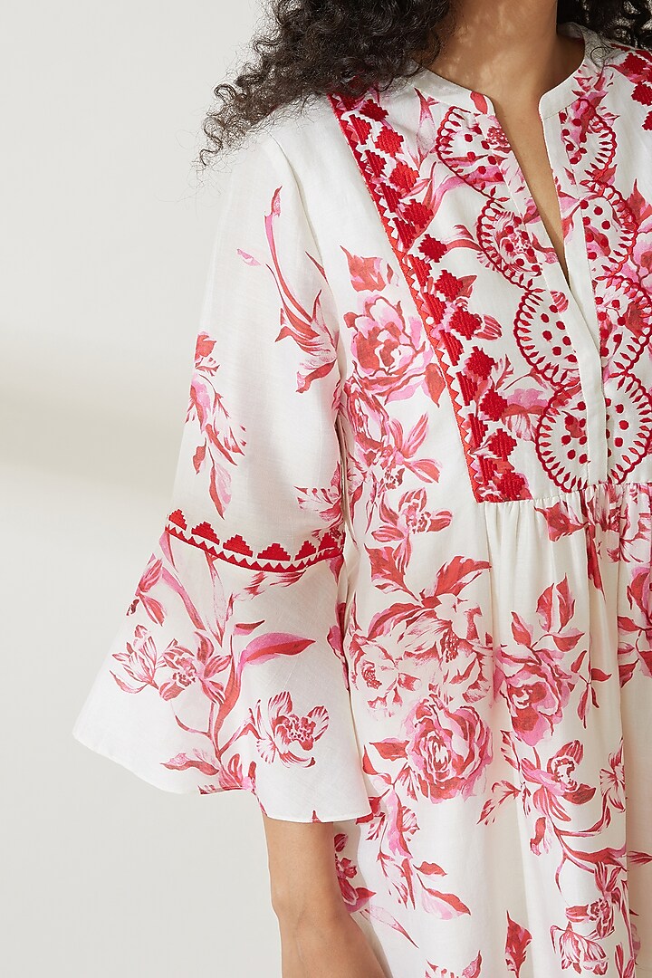 Pink Embroidered Top by VIAM at Pernia's Pop Up Shop