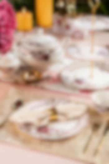 Pink & White Finest Premium Porcelian Floral Dinner Set by Vigneto at Pernia's Pop Up Shop