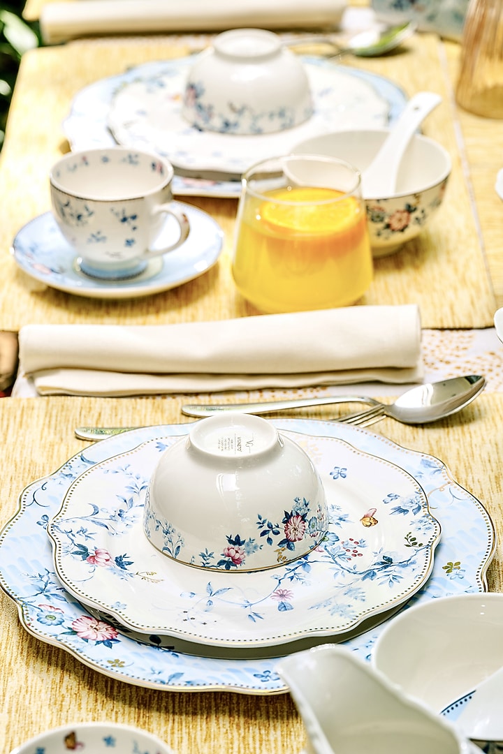 Blue & White Finest Premium Porcelain Floral Dinner Set by Vigneto at Pernia's Pop Up Shop