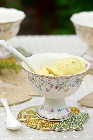 Multi-Colored Finest Premium Porcelain Dessert Cup Set by Vigneto