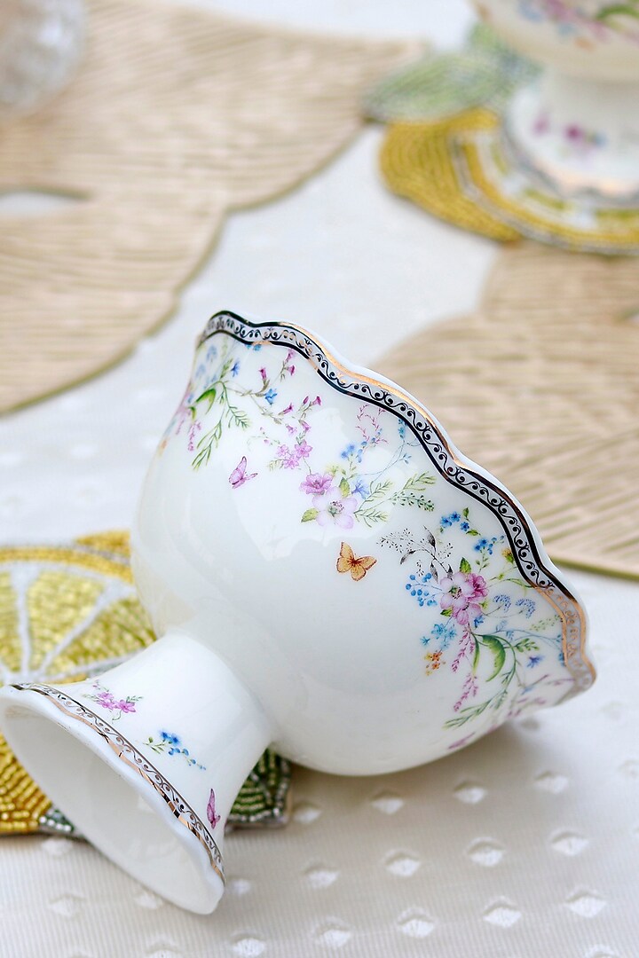 Multi-Colored Finest Premium Porcelain Dessert Cup Set by Vigneto at Pernia's Pop Up Shop