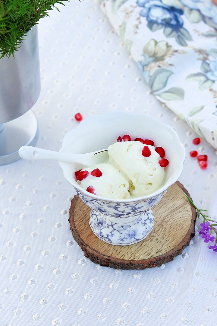 White & Blue Finest Premium Porcelain Dessert Cup Set by Vigneto at Pernia's Pop Up Shop