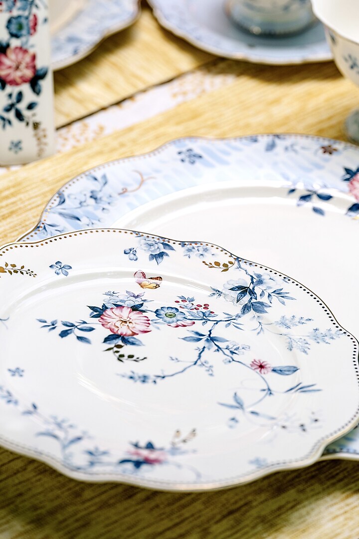 White & Blue Finest Premium Porcelain Snack Set by Vigneto at Pernia's Pop Up Shop