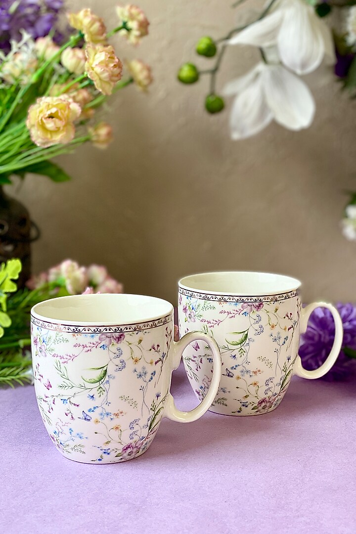 White Finest Premium Porcelain Mug Set by Vigneto at Pernia's Pop Up Shop