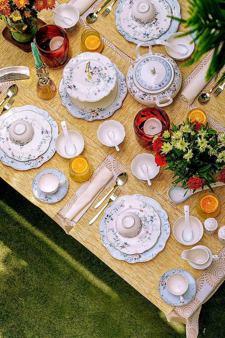 Blue & White Finest Premium Porcelain Dinner Set by Vigneto at Pernia's Pop Up Shop
