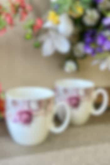 White & Pink Finest Premium Porcelain Mug Set by Vigneto at Pernia's Pop Up Shop