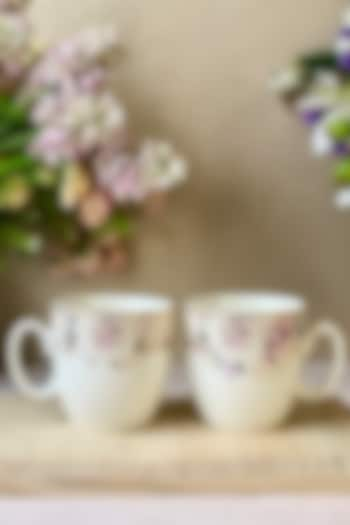 White & Pink Finest Premium Porcelain Mug Set by Vigneto at Pernia's Pop Up Shop