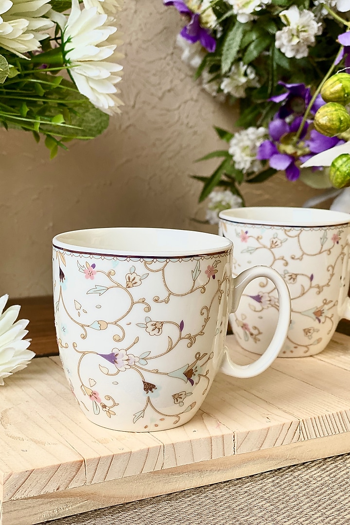 White Finest Premium Porcelain Mug Set by Vigneto at Pernia's Pop Up Shop