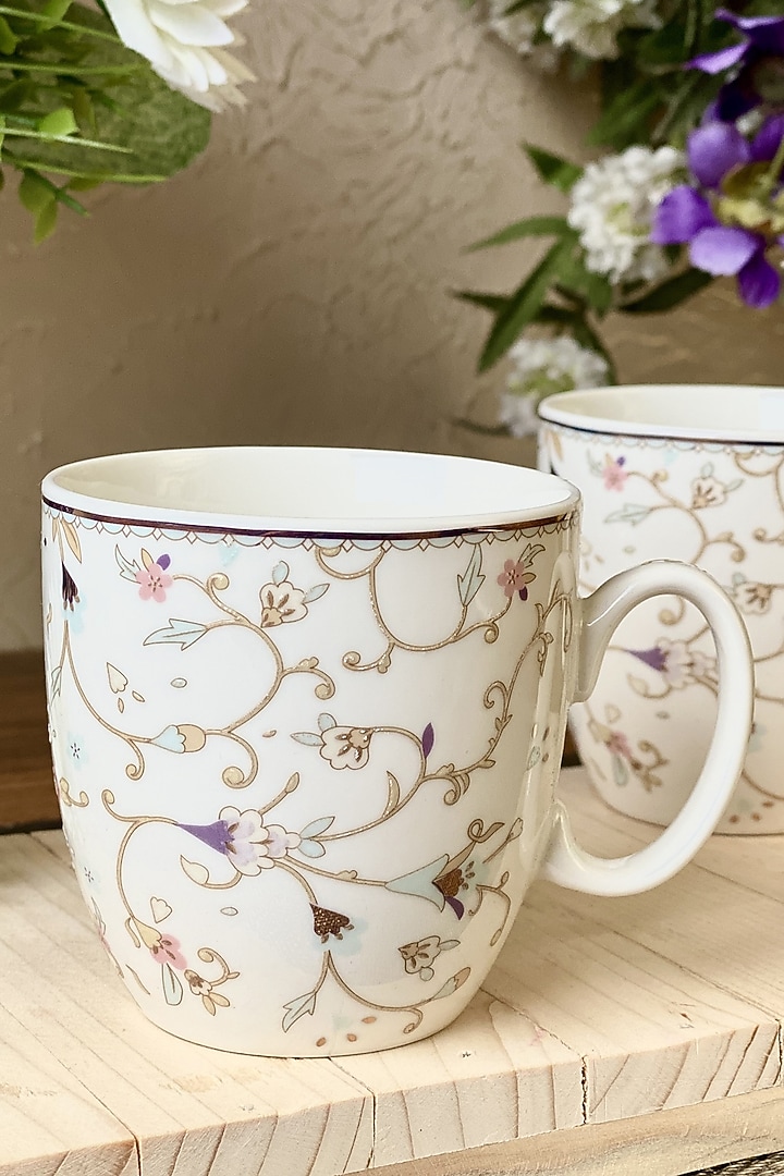 White Finest Premium Porcelain Mug Set by Vigneto at Pernia's Pop Up Shop