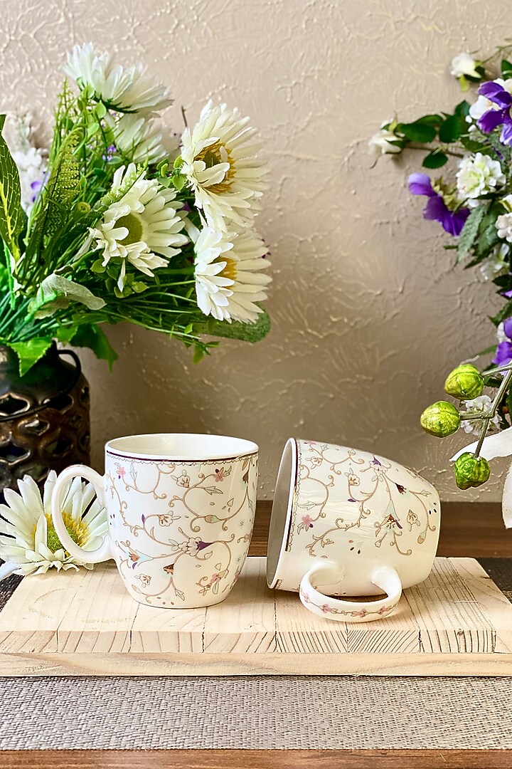 White Finest Premium Porcelain Mug Set by Vigneto at Pernia's Pop Up Shop