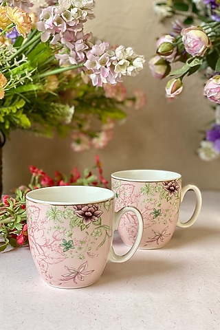 Blush Pink Finest Premium Porcelain Mug Set by Vigneto