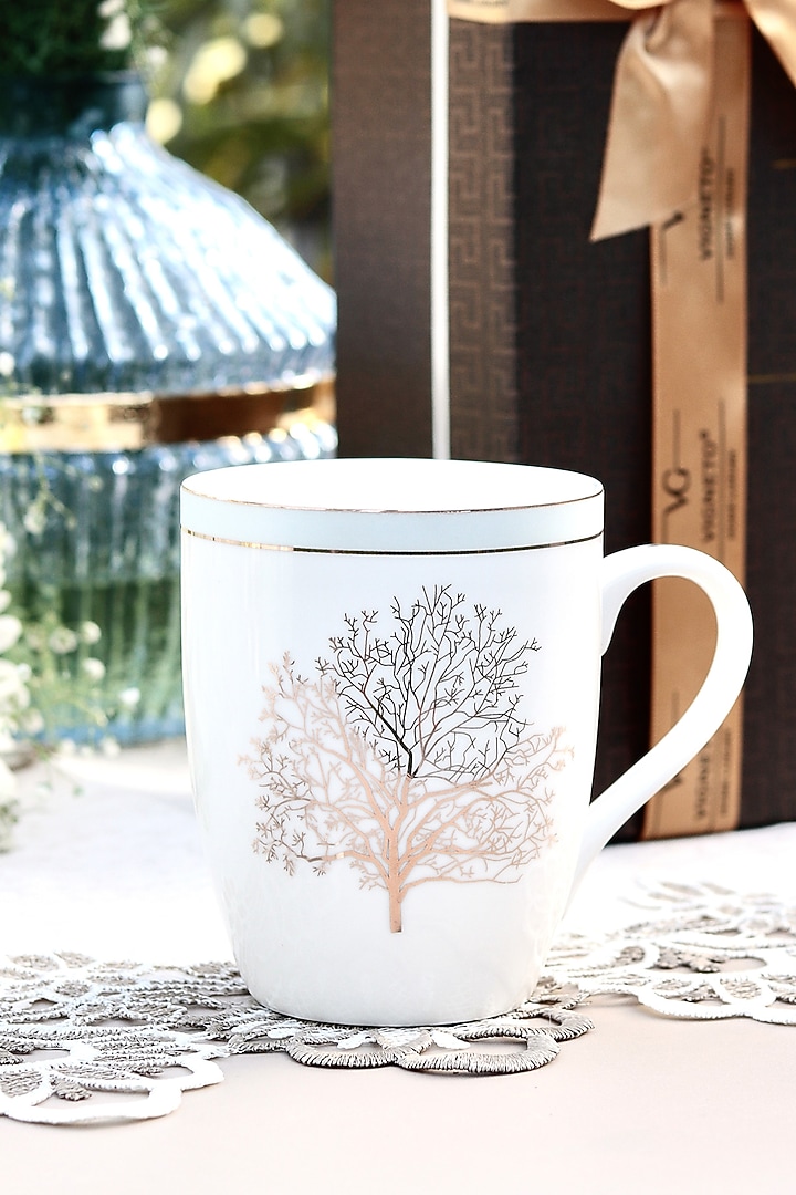 White & Blue Finest Premium Porcelain Mug Set by Vigneto at Pernia's Pop Up Shop