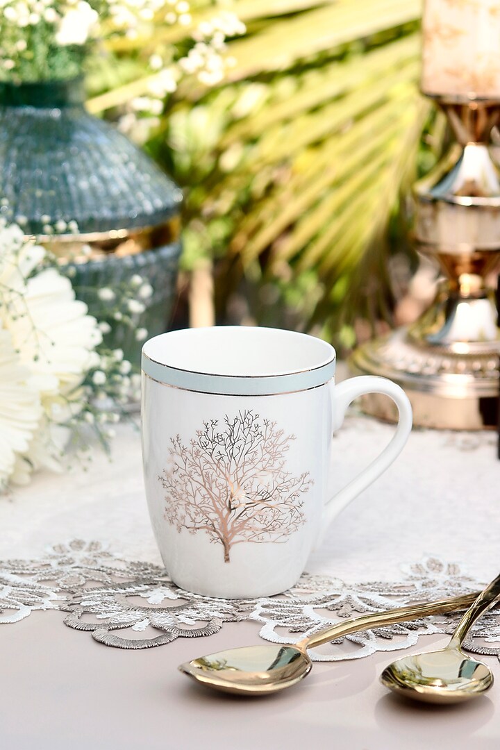 White & Blue Finest Premium Porcelain Mug Set by Vigneto at Pernia's Pop Up Shop
