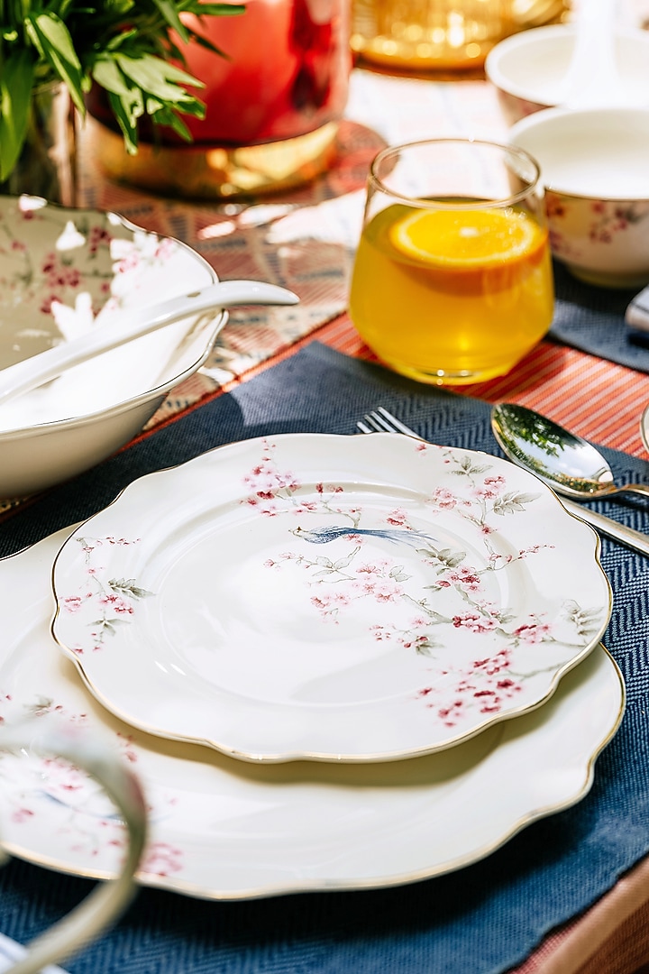 Pink & White Finest Premium Porcelain Dinner Set by Vigneto at Pernia's Pop Up Shop