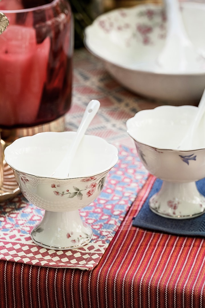 Multi-Colored Finest Premium Porcelain Dessert Cup Set by Vigneto at Pernia's Pop Up Shop