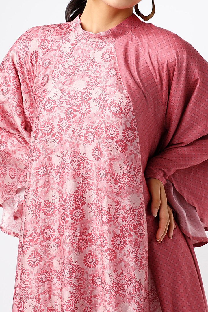 Blush Pink Printed Tunic by Vishala Shree at Pernia's Pop Up Shop