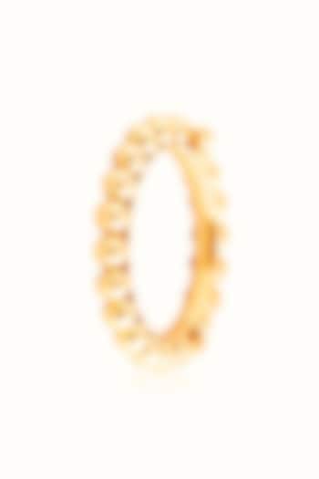 Gold Plated Bangle In Sterling Silver by Vinanti Manji at Pernia's Pop Up Shop