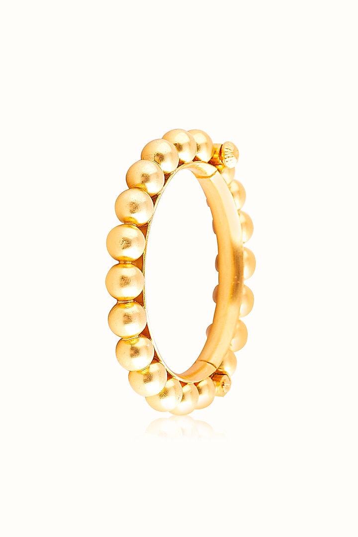 Gold Plated Bangle In Sterling Silver by Vinanti Manji at Pernia's Pop Up Shop