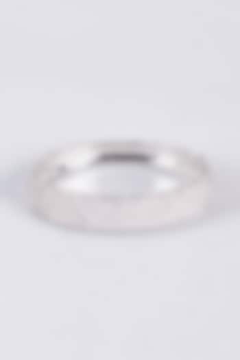 White Finish Zircon Bangle by Vivinia By Vidhi Mehra at Pernia's Pop Up Shop