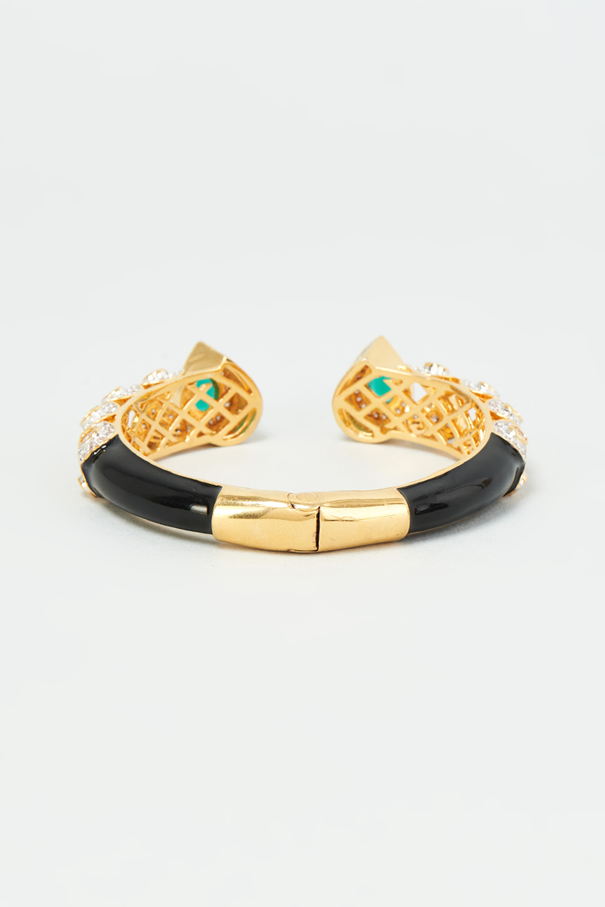 Zircon Ring and Engraved Enameled Circle Bracelet Zircon Ring and Engraved Enameled Circle Bracelet